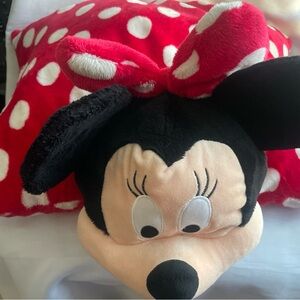Disney Parks Minnie Mouse Pillow pet Large Pillow Plush 20” soft